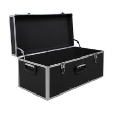 Large Heavy Duty Aluminum Storage Case Carrying Case M Black with S